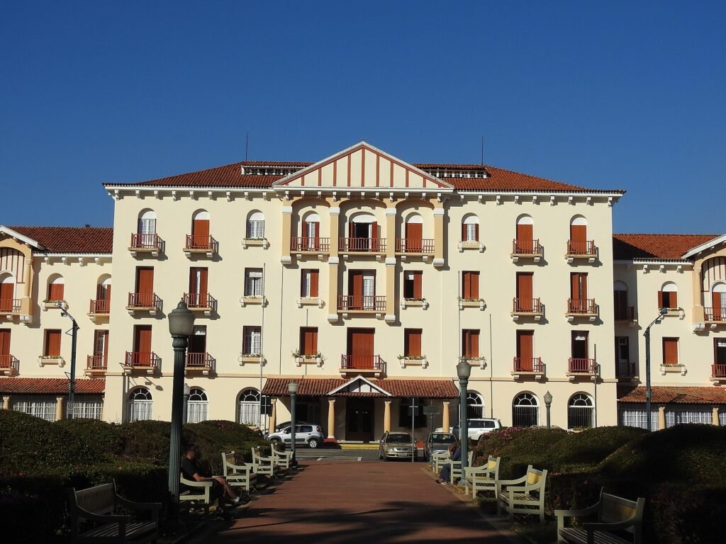 Fachada do Palace Hotel em Poços de Caldas